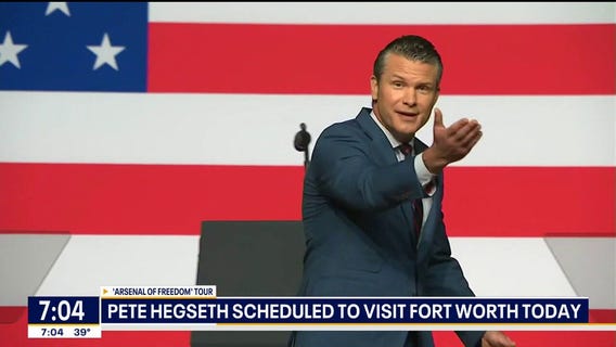 US Sec. of War Pete Hegseth to be in Fort Worth today