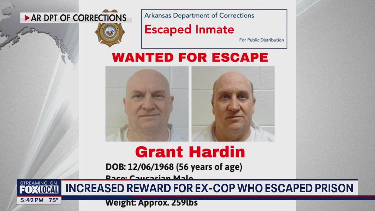 Manhunt continues for ex-cop who escaped Arkansas prison