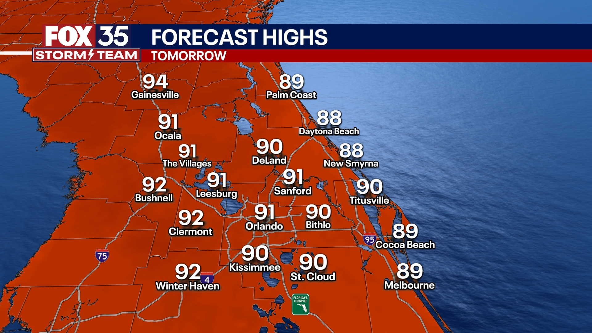 Orlando Weather Forecast PM: September 5th, 2025