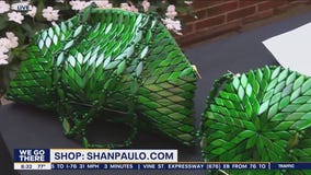 Local entreprenuers create stunning handbags made of sustainable materials