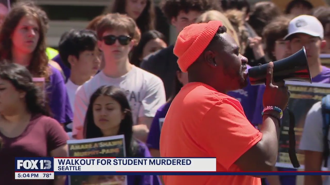 Garfield high school walkout for students murdered