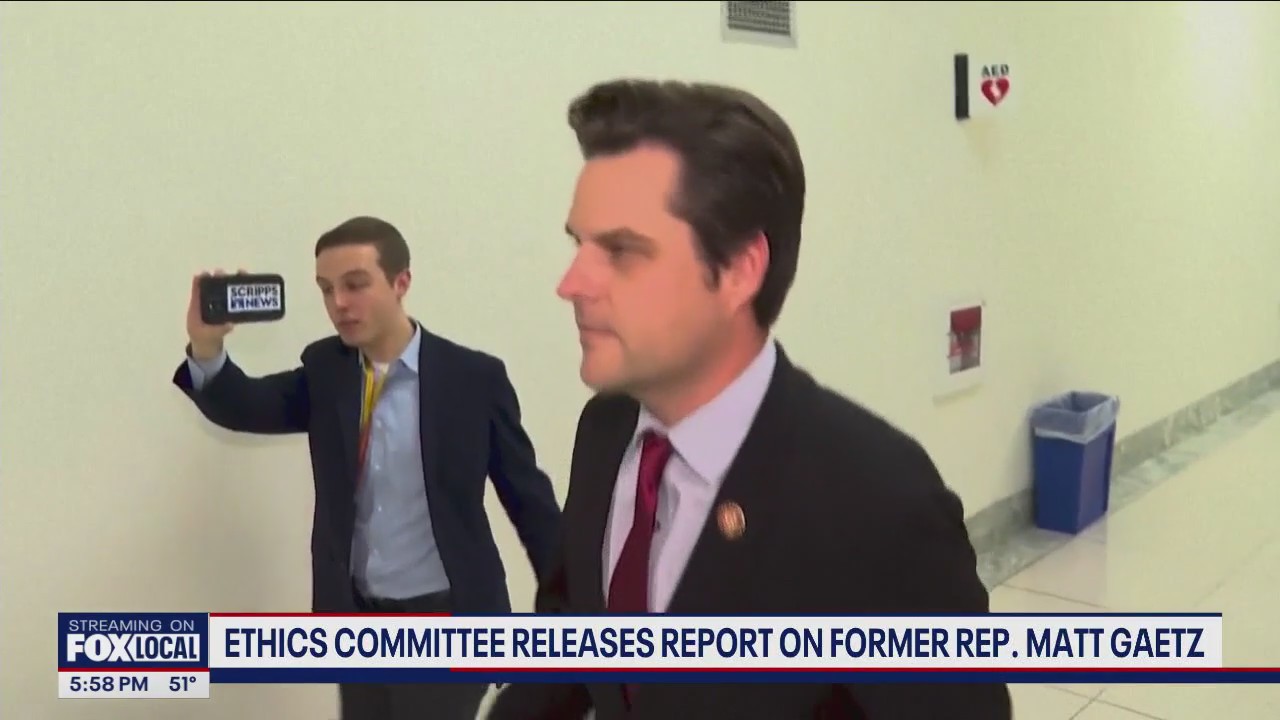 Ethics committee releases report on former Rep. Matt Gaetz