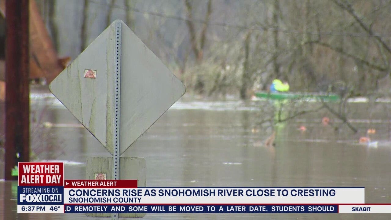 Snohomish River hits record levels