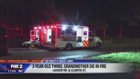 Twin boys, grandmother killed in overnight house fire on Detroit's west side