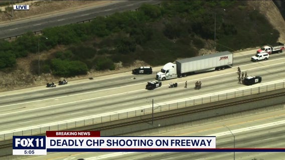 105 Freeway shooting ends with 1 dead; Traffic remains backed up in Paramount