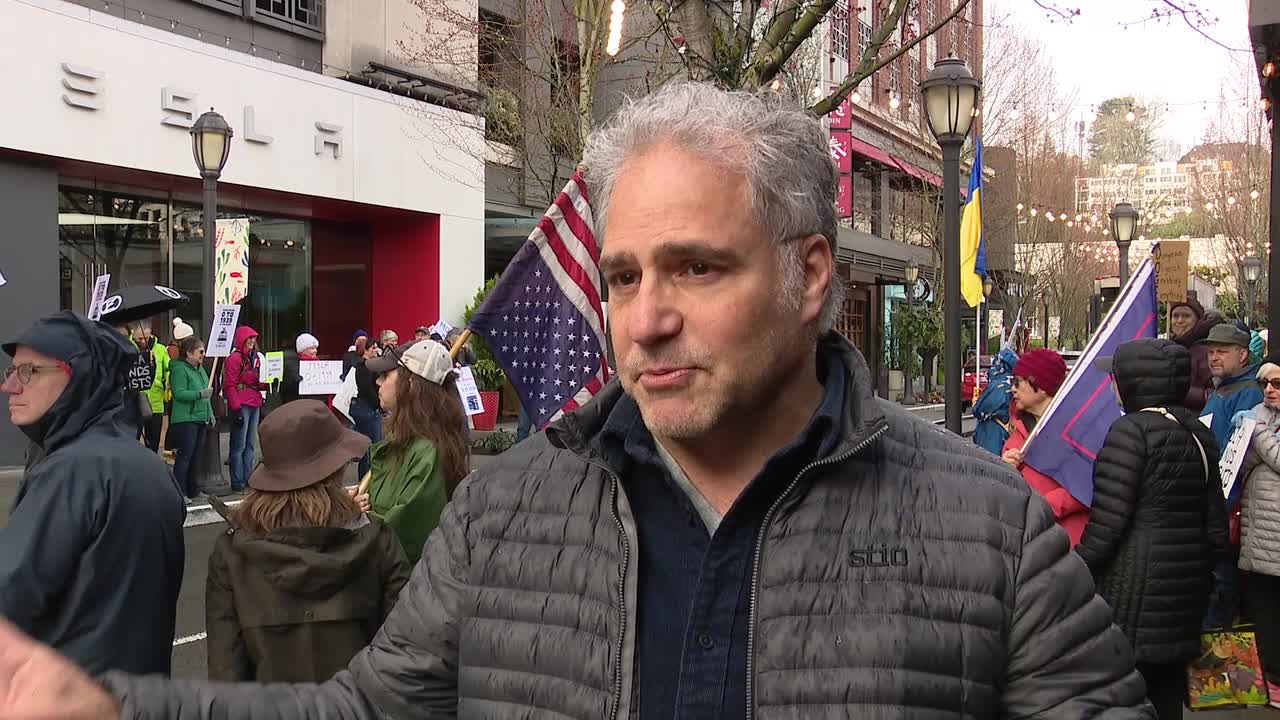 Anti-Tesla Protests continue around Seattle, WA