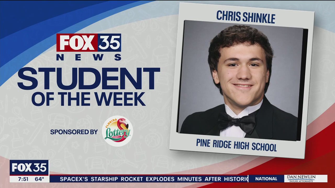Tim Shinkle Student of the Week: Chris Shinkle, Pine Ridge High School | FOX 35 Orlando