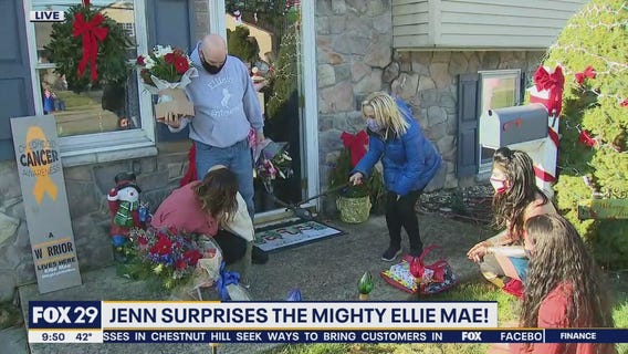 Jenn surprises the mighty Ellie Mae!