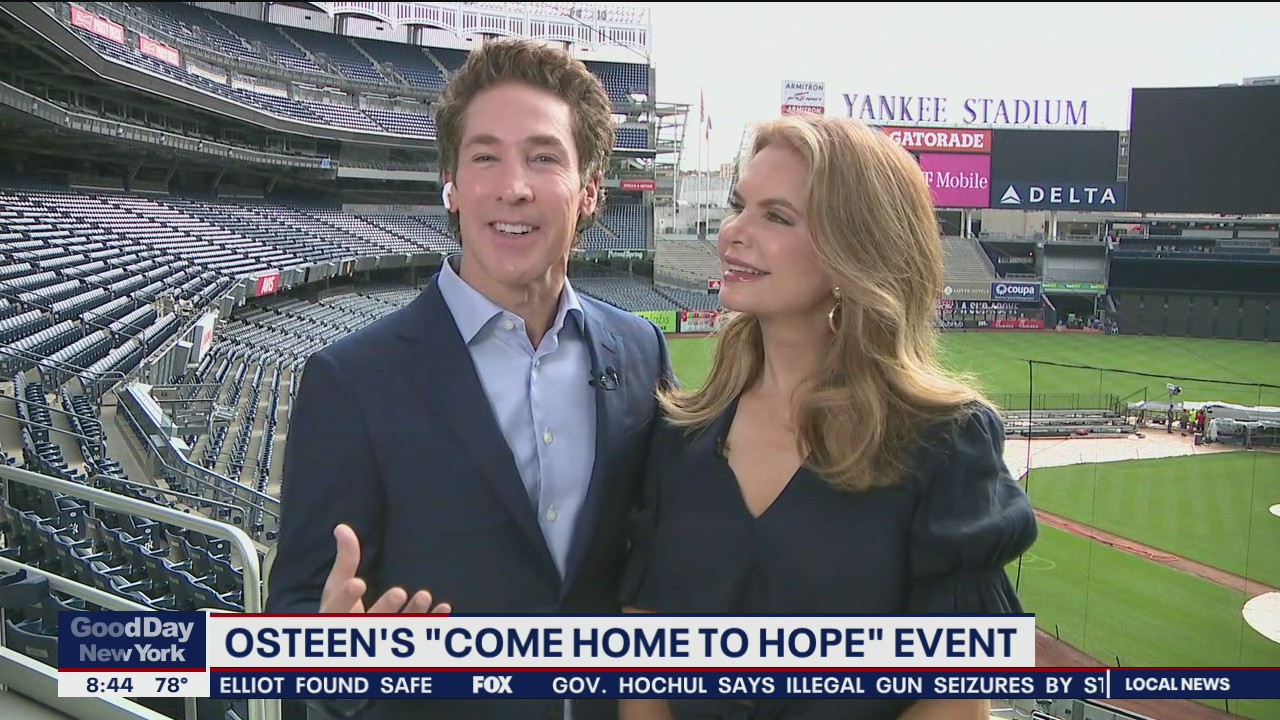 Joel and Victoria Osteen at Yankee Stadium
