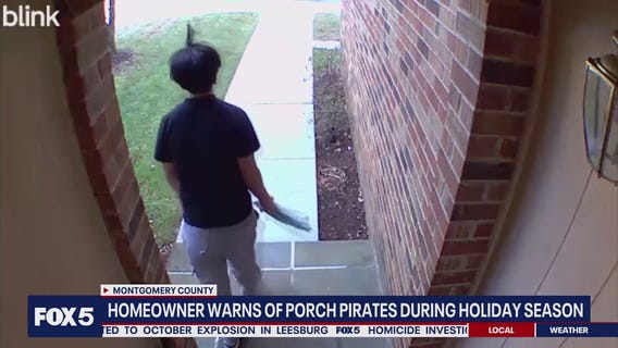 Montgomery County woman catches porch pirate on camera