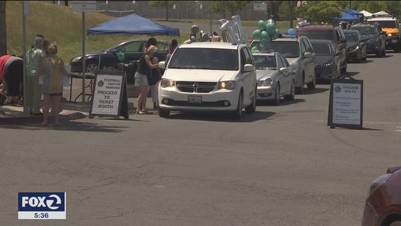 Antioch high school holds special social distancing graduation event