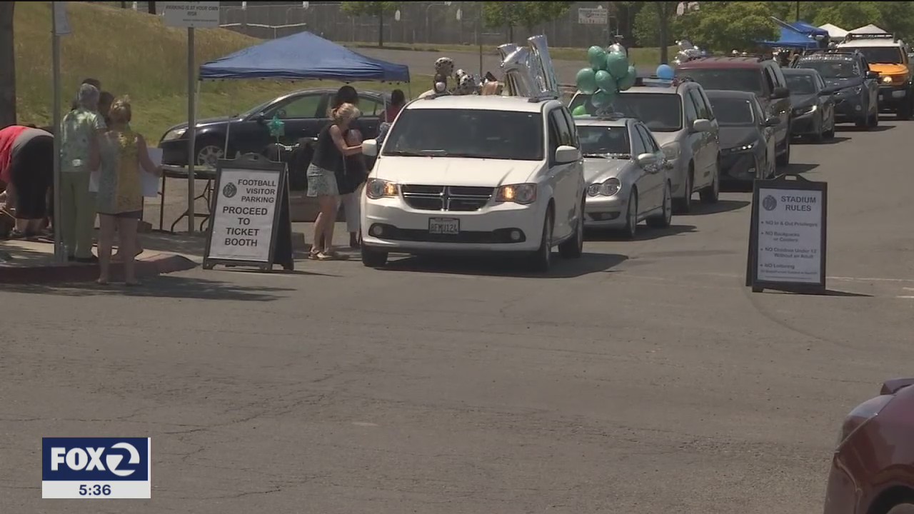 Antioch high school holds special social distancing graduation event