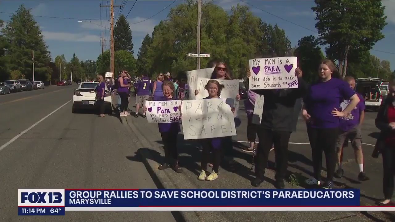 Group rallies to save Marysville SD's paraeducators