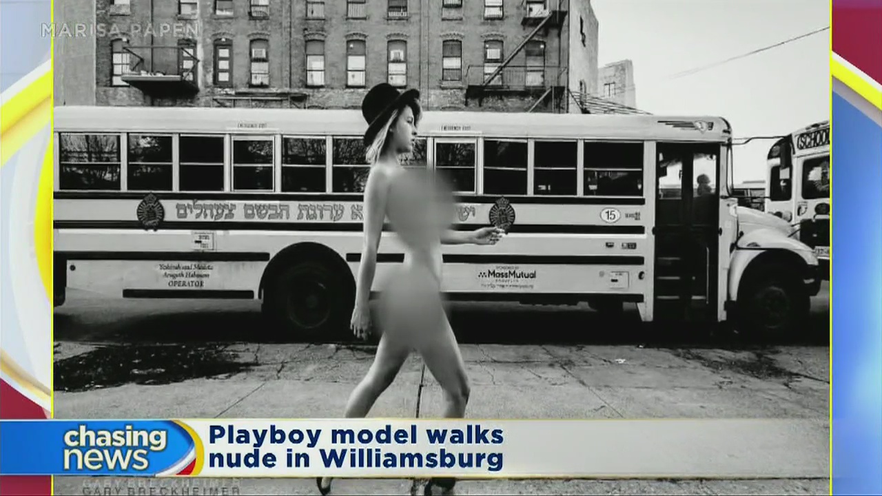 Model's naked walk draws criticism