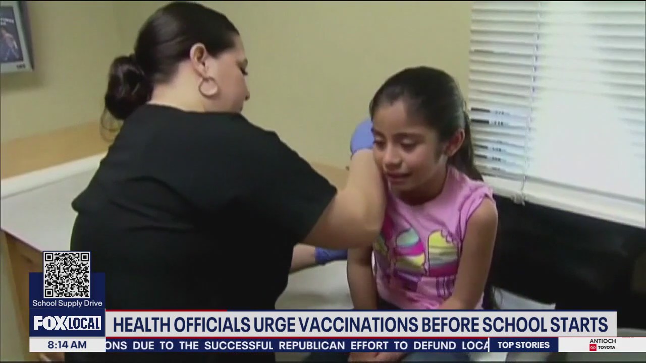 Health Officials Urge Vaccinations Before School Starts
