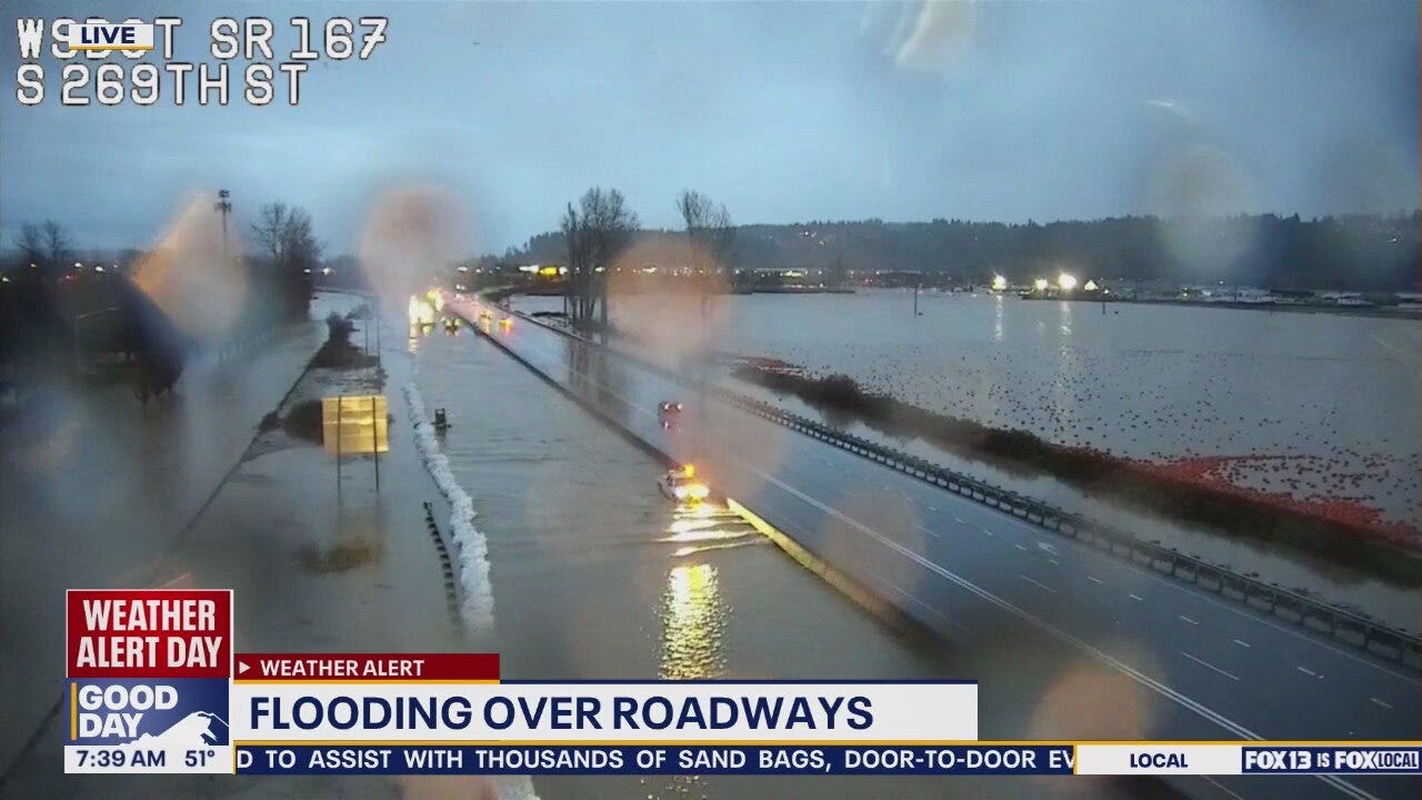 WSDOT crews work to reopen SR-167 in Auburn, Kent