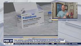 FDA adds warning to Johnson and Johnson vaccine of risk of rare neurological disease