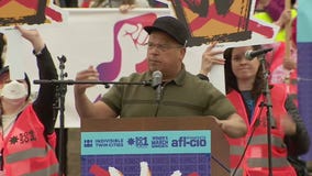 AG Ellison speaks about Rep. Hortman at No Kings protest