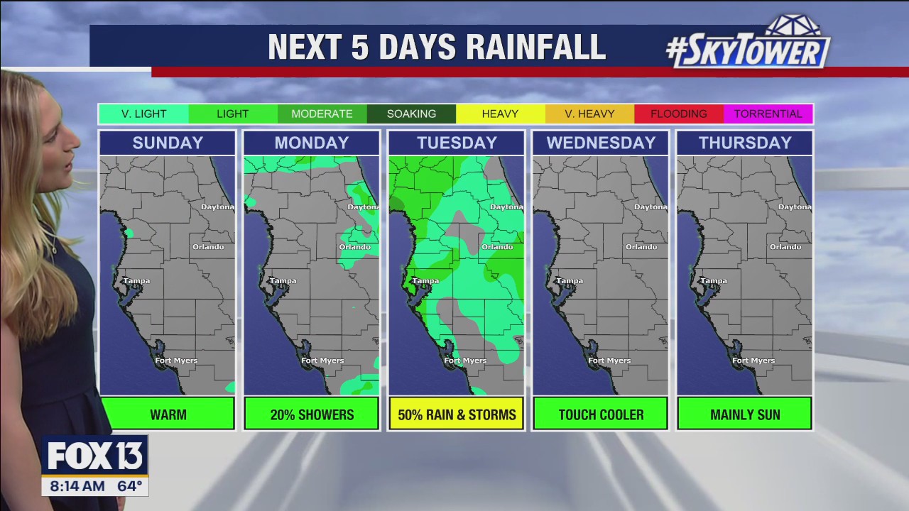 Tampa weather | Pleasant conditions on Sunday