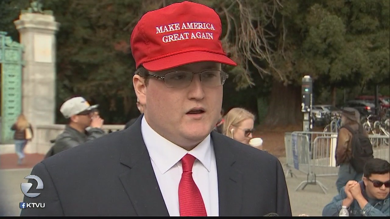 Berkeley College Republican attacked on campus while speaking to media