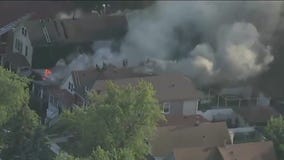 Fire erupts on Chicago's South Side