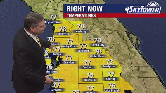 Tampa weather: Warm Sunday across Bay Area