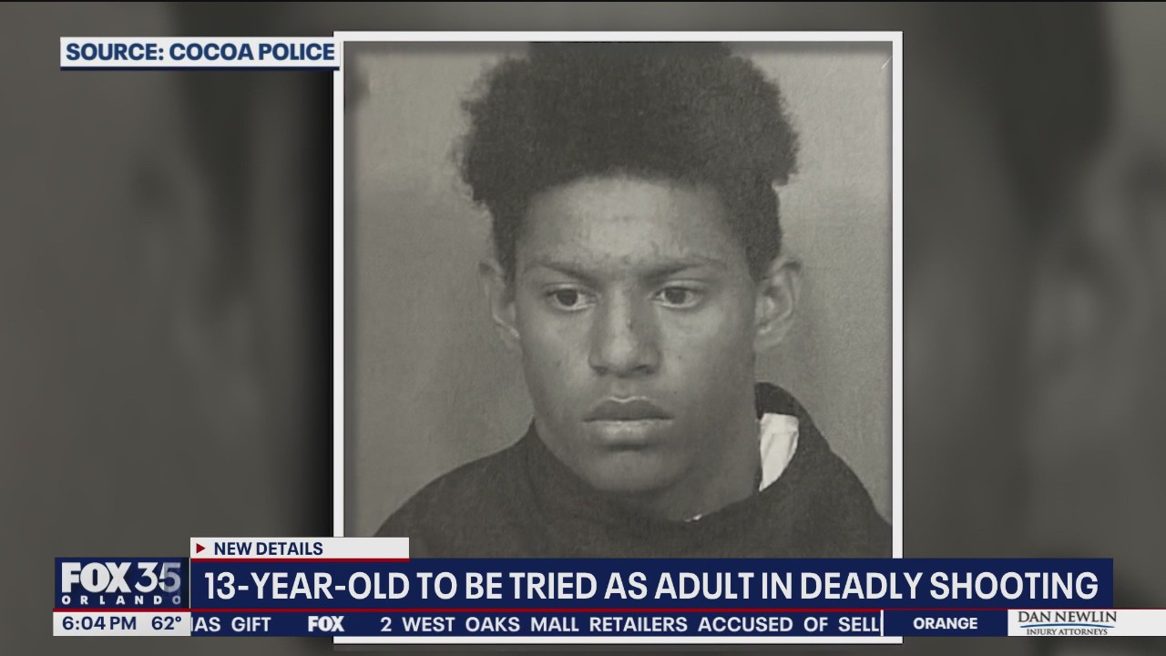 Boy, 13, to be tried as adult in fatal Brevard County shooting | FOX 51 ...