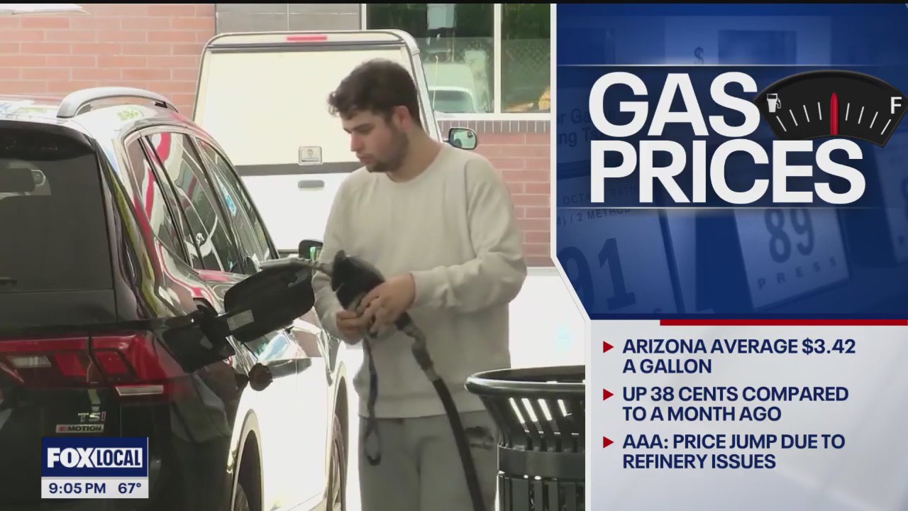 Gas prices on the rise in Arizona