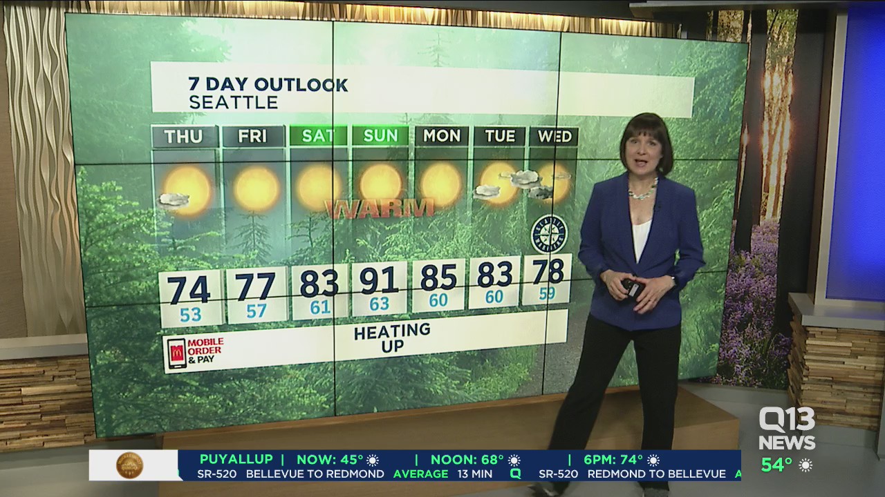 Heating up again in western Washington