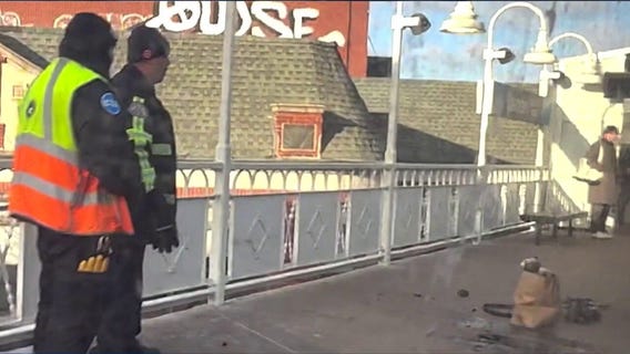 Man charged with setting himself on fire on Blue Line train