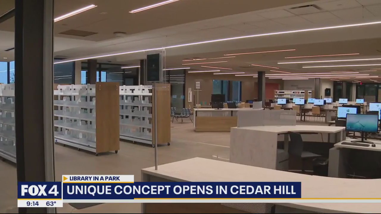Unique new library opens in Cedar Hill park | FOX 4 Dallas-Fort Worth