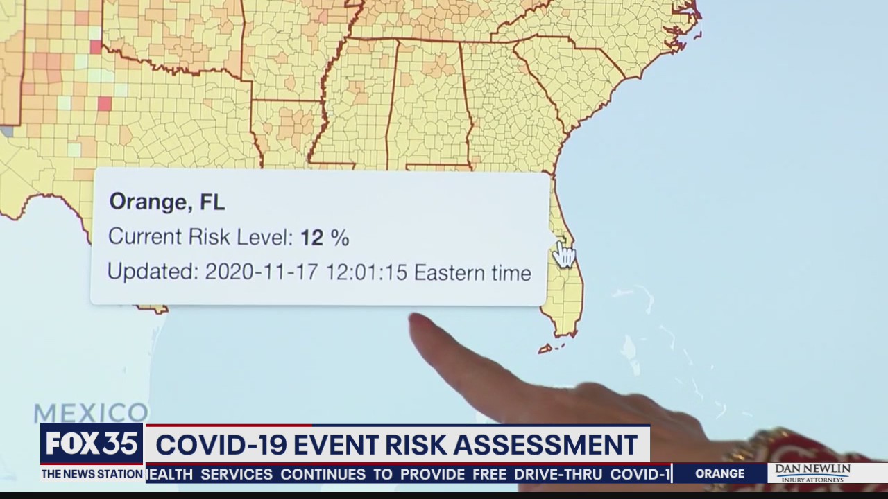 COVID-19 Event Risk Assessment mapping tool
