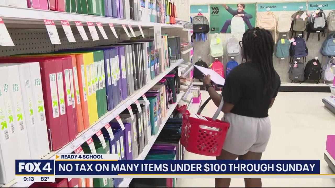 School supplies are tax free this weekend in Texas