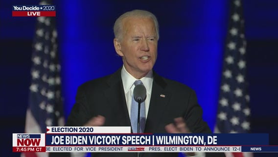 Joe Biden victory speech for social