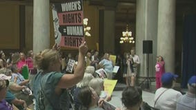 Indiana abortion debate draws protest crowds, VP Kamala Harris