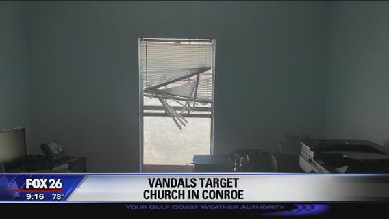 Vandals target Whispering Pines Church in Conroe