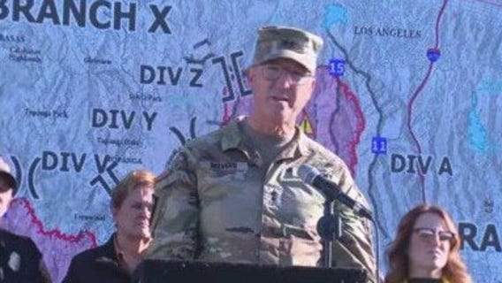National Guard gives update on response to LA fires