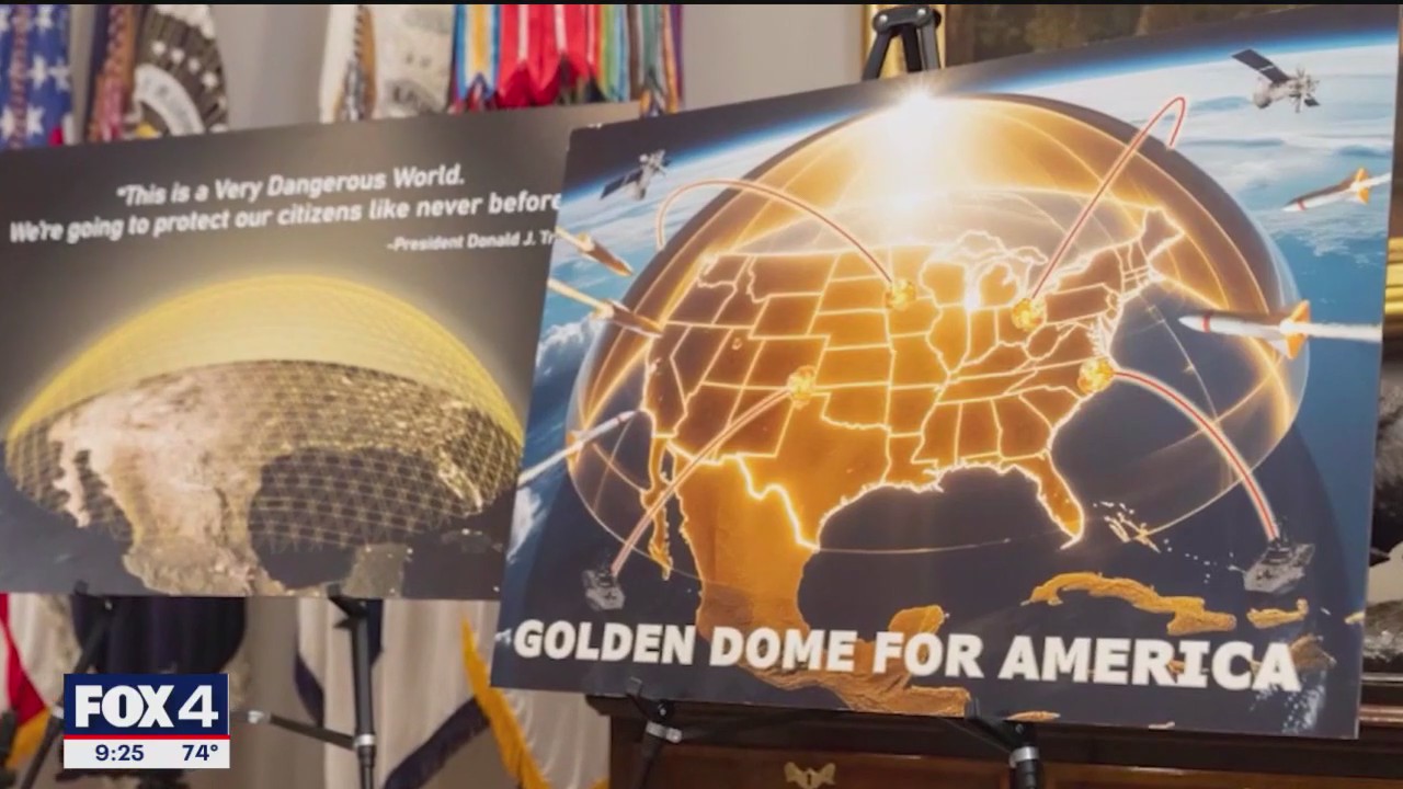 President Trump announces plan to build "golden dome"