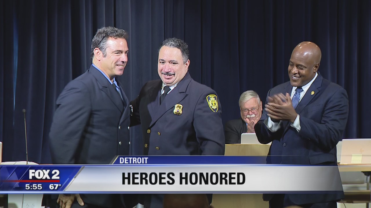 Detroit firefighter heroes honored