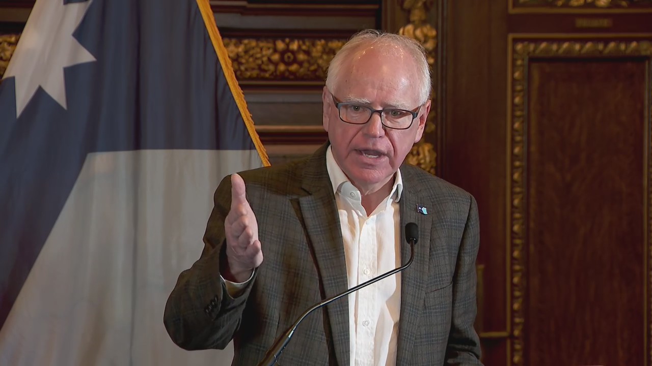 Gov. Walz responds to Pres. Trump fraud criticisms