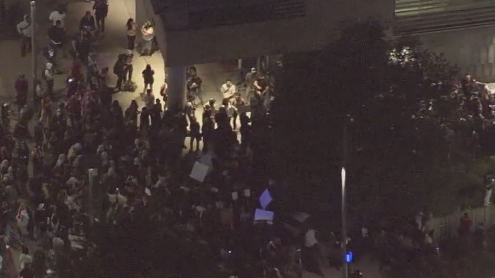 Fists fly at protest on UC Berkeley campus ahead of Turning Point USA event