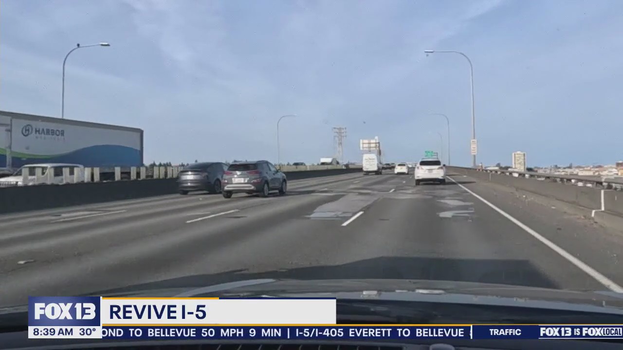 Revive I-5 construction continues in 2025 from downtown Seattle to Northgate