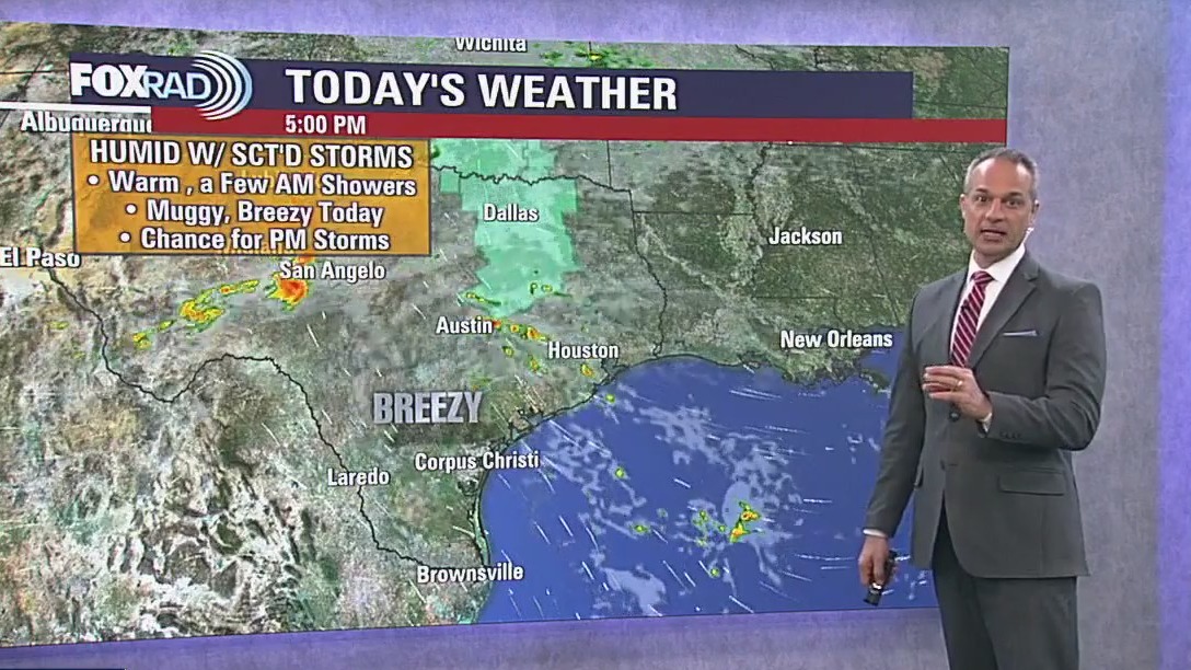 Houston weather: Humid, breezy Friday with some scattered rain