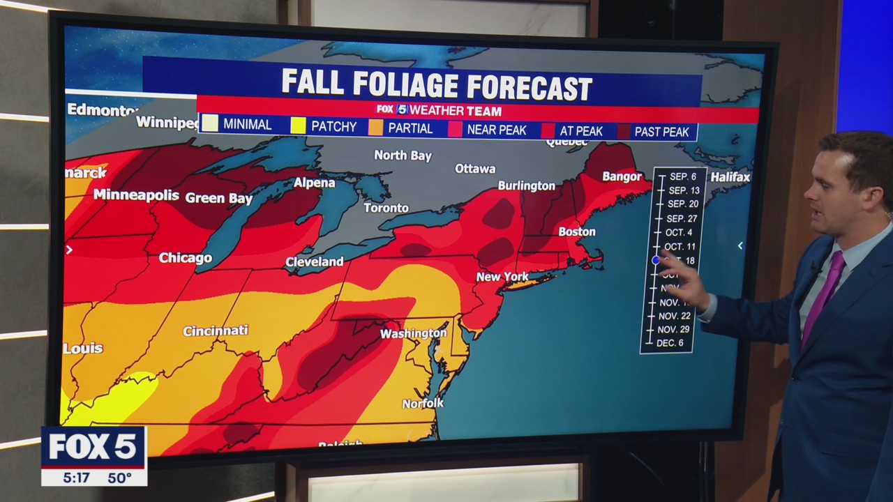 FOX 5 Weather forecast for Tuesday, October 19