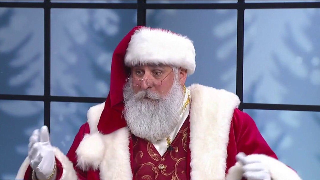 Santa visits FOX6 WakeUp on Christmas Eve