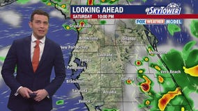 Tampa weather | Rain lets up Saturday night