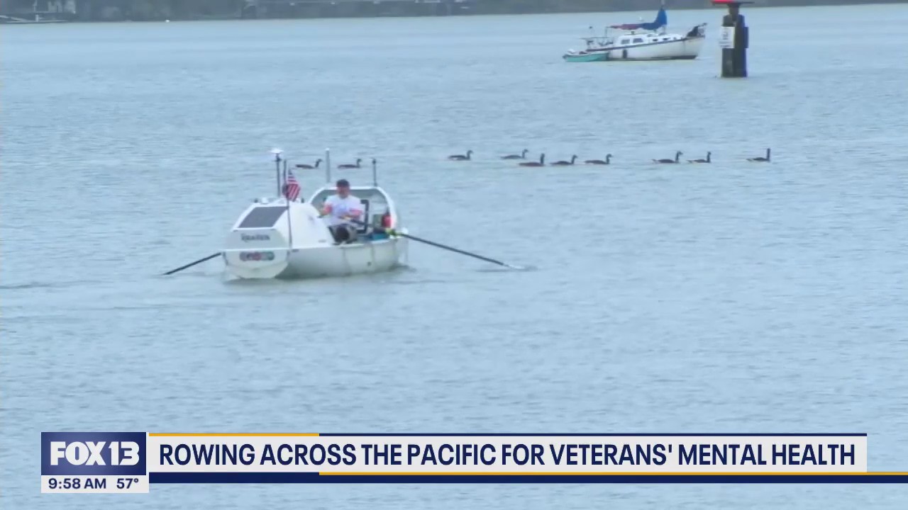 Rowing across the pacific for veterans' mental health