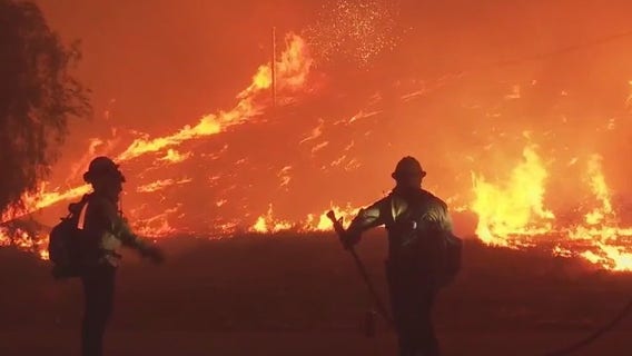 Hughes Fire: Crews fight to gain upper hand