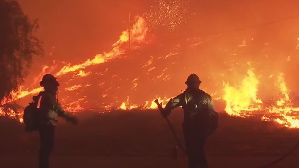 Hughes Fire: Crews fight to gain upper hand