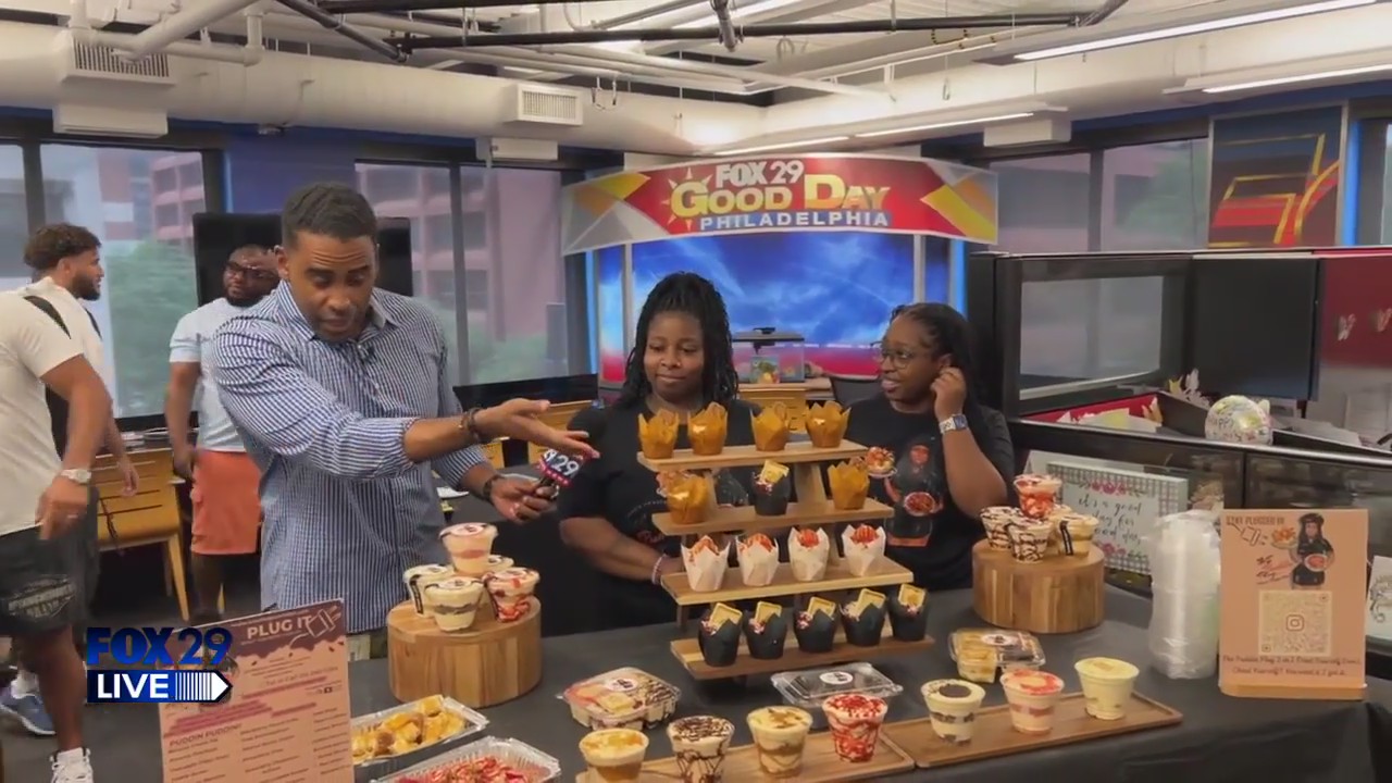FOX 29 LIVE: What's For Dinner? (Dessert Edition) - Krazie Desserts (The Pudding Plug)